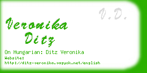 veronika ditz business card